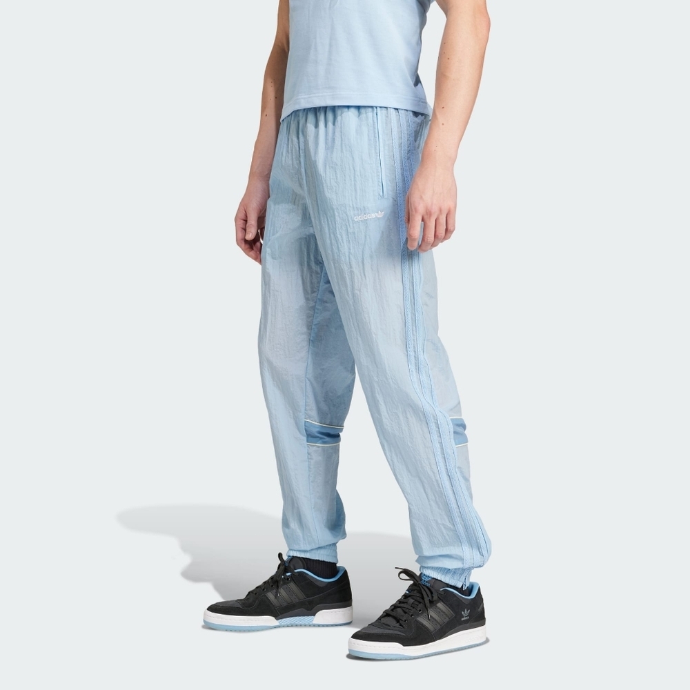 Adidas 80s Woven Trackpants Clear Sky Mens Size L JC6520 Rare